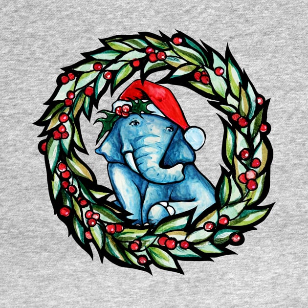 Christmas Elephant by bubbsnugg